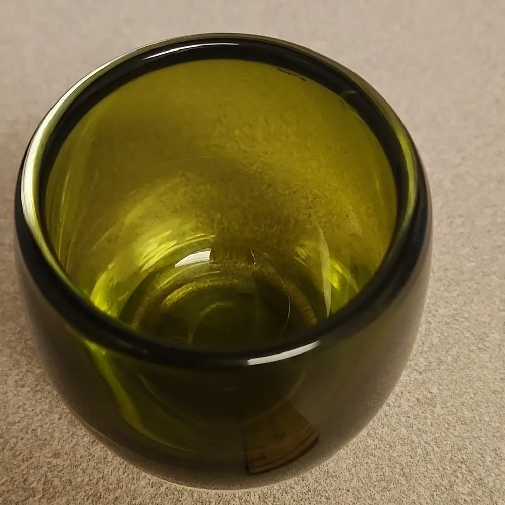 Crate & Barrel Green Votive - Fall Decor